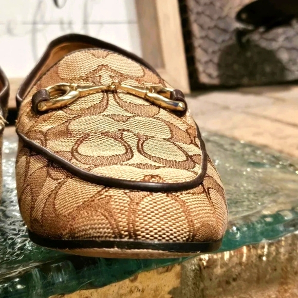 Coach Haley Loafer Signature Jacquard Wmns Sz 5.5 - Picture 7 of 14